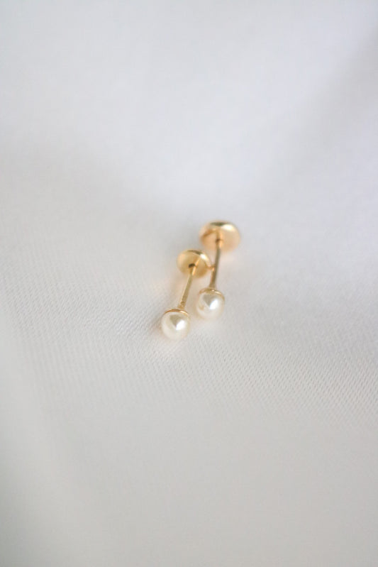 Mini Pearl Stud Earrings