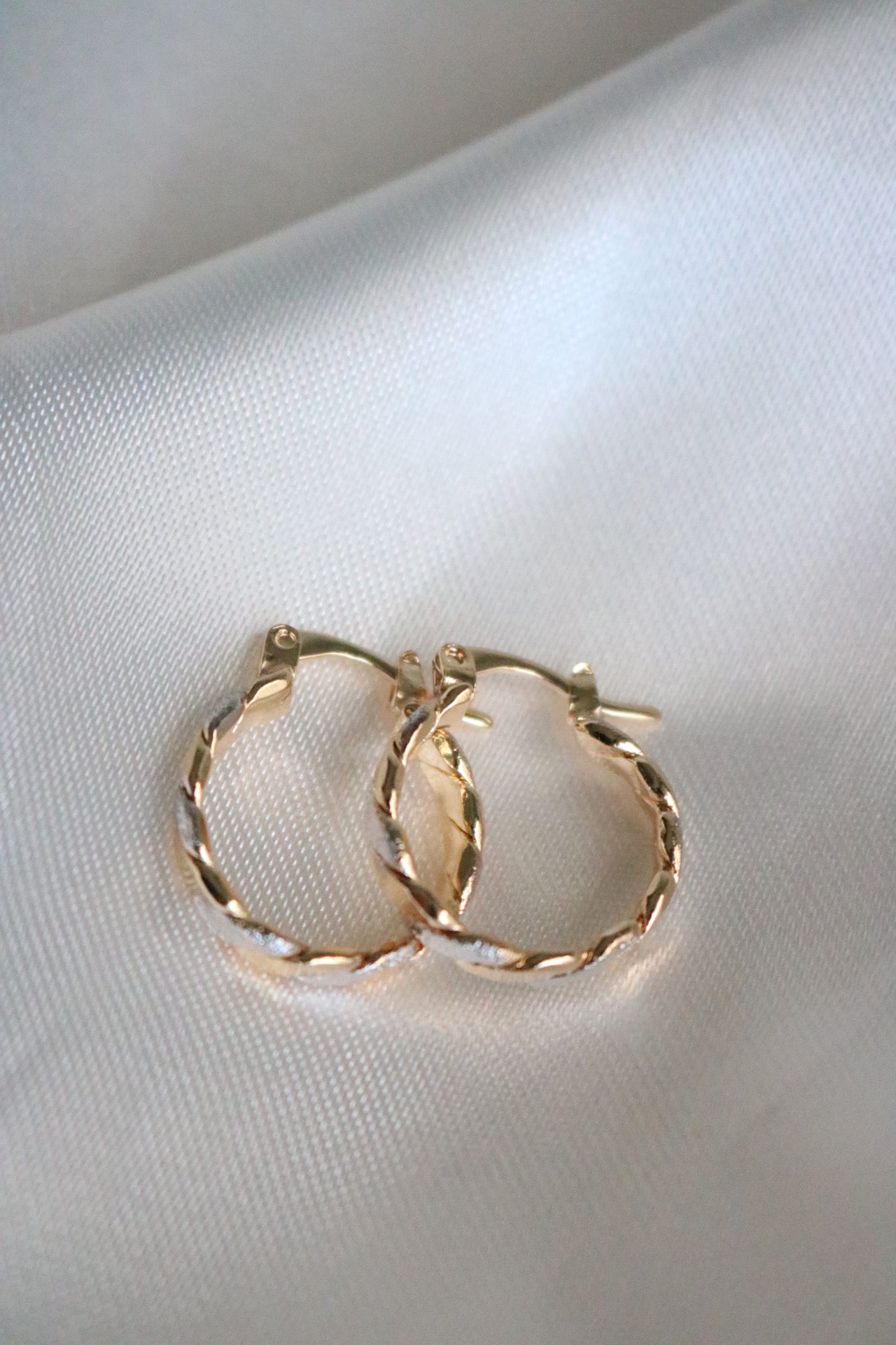 Braided Gold & Silver Earrings