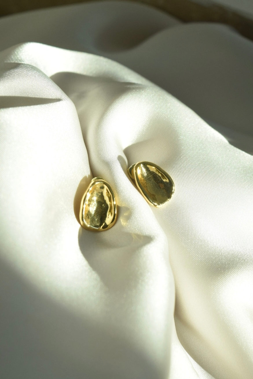 Small Gold Metal Earrings