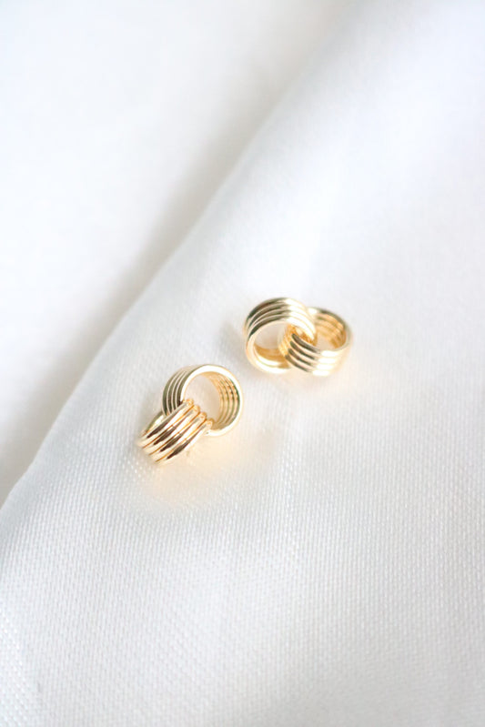 Golden Ringed Earrings