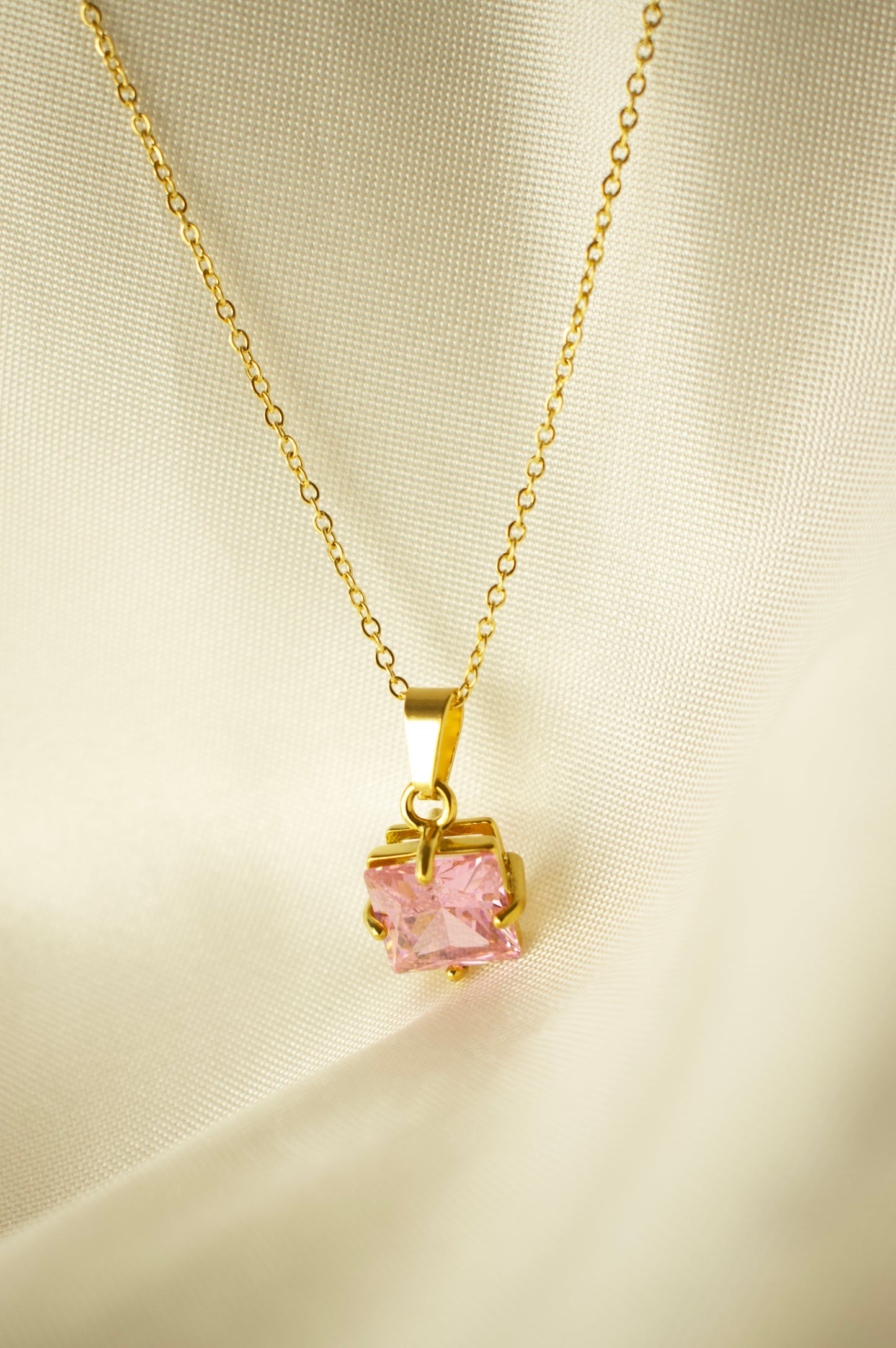 Pink Vershal Necklace