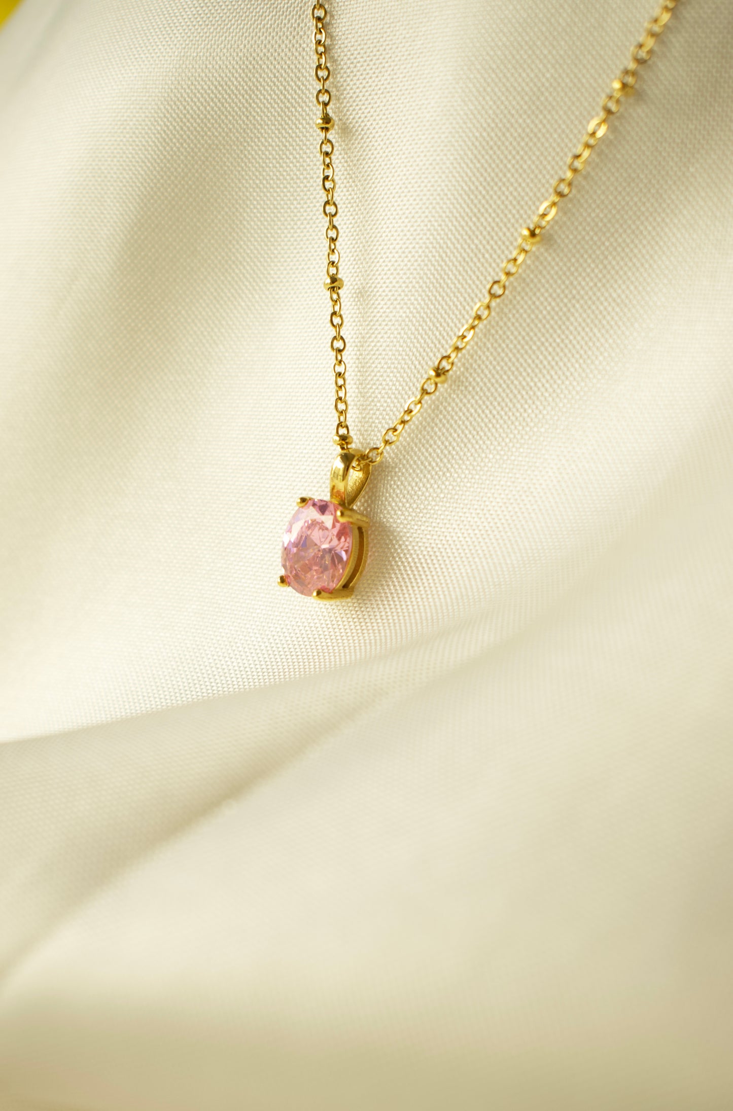 Pink Vershal Necklace